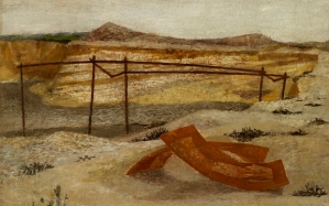 PRUNELLA CLOUGH UNCONSIDERED WASTELANDS Deserted Gravel Pit, c.1946 Oil on board 