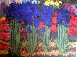 Emil Nolde - 'Flower Garden (O)' 1922